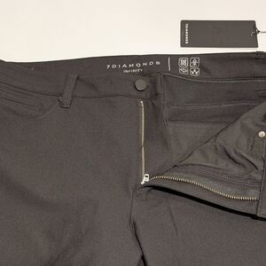 NWT 7 Diamonds Infinity 7-Pocket Black Tech Pants